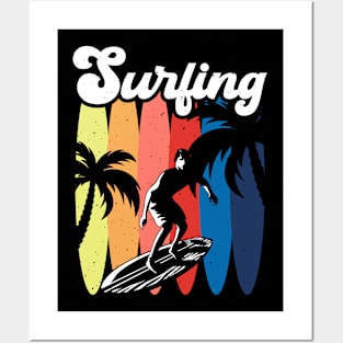 Surfing  T Shirt For Women Posters and Art